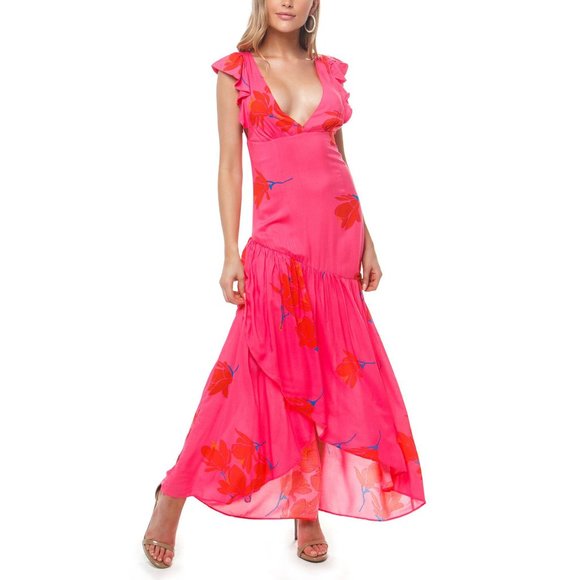 Free People Dresses & Skirts - Free People She's A Waterfall Maxi Dress In Pink